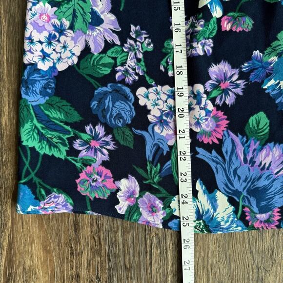 J. Crew Ruffleneck Top in Floral 365 Crepe Large - Picture 8 of 10